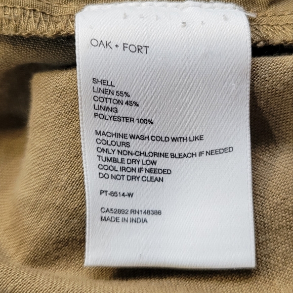 Oak + Fort High Rise Pants (Linen) - Picture 4 of 4